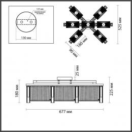 Потолочная люстра Odeon Light Gatsby 4871/7C  - 2 купить